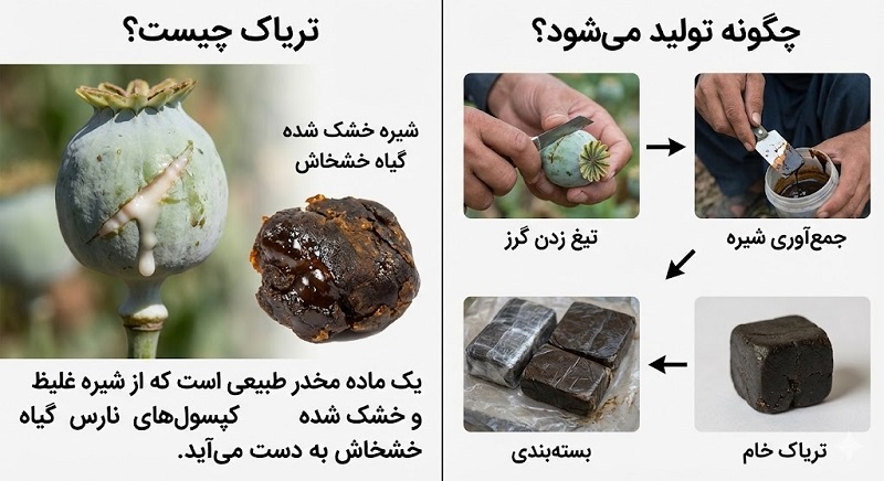 تریاک چیست و چگونه بدست می اید